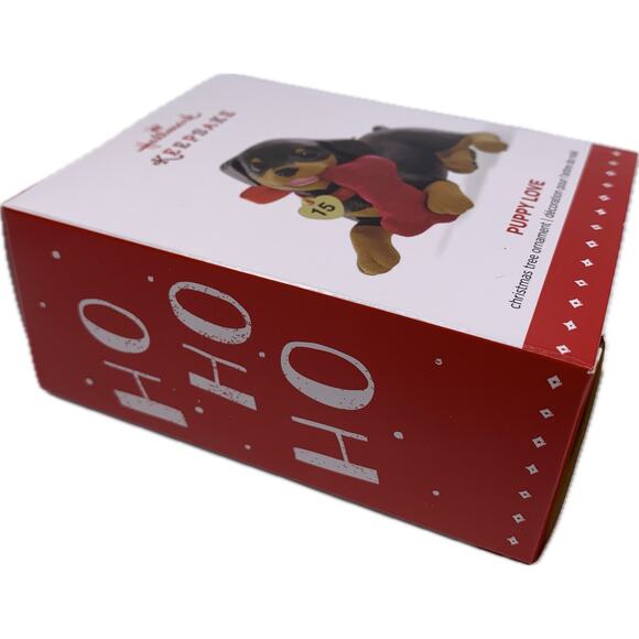 Hallmark Keepsake PUPPY LOVE 2015 Ornament 25th In Series Rottweiler - Picture 7 of 10